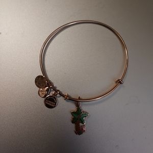 Alex and Ani gold palm tree bracelet